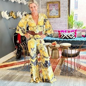 70s Free People Jumpsuit in Yellow. New with Tags.